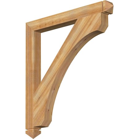 Legacy Arts & Crafts Rough Sawn Bracket, Western Red Cedar, 4W X 40D X 44H